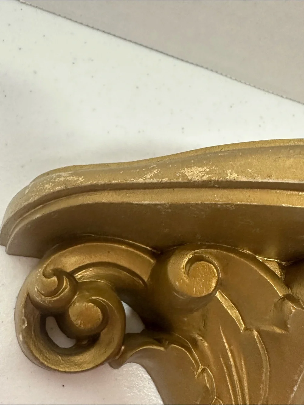 Vintage Syroco Gold Ornate Wall Shelf Hollywood Regency Rococo Decor